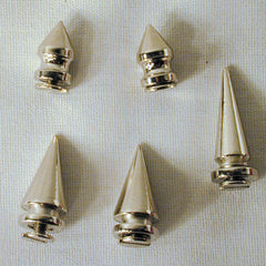 SMALL METAL SPIKES W SCREW (Sold by the dozen)