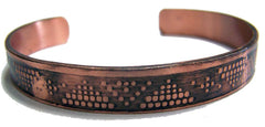 PURE COPPER 22 gram NATIVE STYLE #S CUFF BRACELET ( sold by the piece )