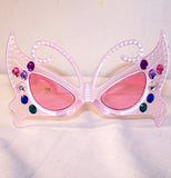 BUTTERFLY WITH JEWELS PARTY GLASSES (Sold by the piece or dozen )