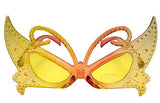 AMBER BUTTERFLY PARTY GLASSES (Sold by the piece or dozen )