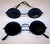 JL ROUND DARK LENSE BLACK FRAME SUNGLASSES (Sold by the piece or dozen)