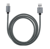 LONG 9 FOOT MICRO USB ANDROID CLOTH BRAIDED CHARGER CORD ( sold by the piece )