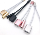 TYPE C HEADPHONE / CHARGING ADAPTER SPLITTER AUX USB CABLE (sold by the piece)