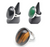 Agate stone adjustable metal silver rings (sold by the piece)