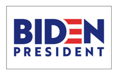 BIDEN FOR PRESIDENT 2020 3 X 5  white flag (sold by the piece)