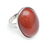 Agate stone adjustable metal silver rings (sold by the piece)