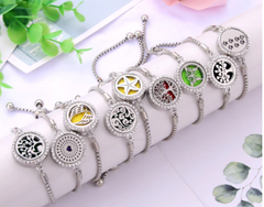 Essential Oil  Diffuser Perfume Locket Bracelet (sold by the piece or dozen)