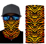 ORANGE TIGER STRIPES MULTIFUNCTIONAL SEAMLESS BANDANA WRAP ( sold by the piece or 10 PACK)
