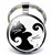 YIN YANG KEYCHAINS *PICK STYLE* (sold by the piece or assorted  dozen)
