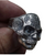 SUGAR SKULL MUMMY DECORATED SKULL METAL BIKER RING (sold by the piece)