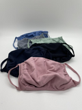 NEW DESIGN Colored nylon spandex face Mask with Filter Sleeve. Washable & reusable! One size fits most - MADE IN USA