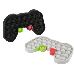 6.5" VIDEO GAME CONTROLLER BUBBLE POPPERS SILICONE STRESS RELIEVER TOY (sold by the piece )