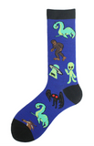 MYTHICAL CREATURE BLUE  Unisex Crew Socks  (sold by the pair)