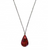 PINK PAUA ABALONE SHELL TEARDROP NECKLACE ( sold by the piece or dozen)