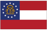 GEORGIA STATE 3 X 5 FLAG