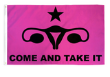 COME AND TAKE IT WOMEN'S RIGHTS  3 X 5 FLAG  (Sold by the piece)