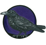 4" Purple Raven Embroidered Patch (Sold by the piece)
