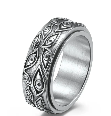 Spinning Multiple Eyes Stainless Steel Ring (sold by the piece ...