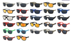 SPORT MIX TRENDY MEN'S ASSORTED UV400 SUNGLASSES (Sold by the 6 PC OR 12 PC LOT)
