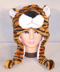 ORANGE TIGER PLUSH ANIMAL HATS (Sold by the PIECE )