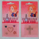 STICK ON DIAMOND JEWEL TATTOO'S (Sold by the dozen) -* CLOSEOUT ONLY 25 CENTS EA