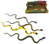 24 INCH RUBBER SNAKES (Sold by the piece or dozen)