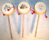 WOODEN CHINESE DRUMS (Sold by the dozen)