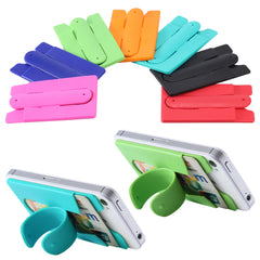 SILICONE CREDIT CARD WALLET CELL PHONE STAND ( sold by the piece or dozen)