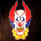 CRAZY CLOWN CLOTH  45 INCH  WALL BANNER / FLAG  (Sold by the piece) -* CLOSEOUT $1.95 EA