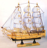 LARGE WOOD 13 INCH SAIL BOATS (Sold by the piece) -* CLOSEOUT NOW ONLY 7.50 EA