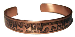 PURE COPPER 22 gram NATIVE STYLE #T CUFF BRACELET ( sold by the piece )
