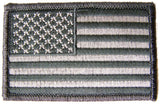 AMERICAN FLAG URBAN GREY left arm 3 INCH EMBROIDERED PATCH ( sold by the piece )