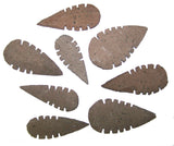 SERRATED HICKORYITE STONE LARGE 2 TO 3 INCH ARROWHEADS ( sold by the dozen OR bag of 100 pieces )