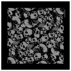 DELUXE ANCIENT STACK OF SKULLS BANDANA (Sold by the piece or dozen)