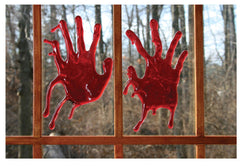 REALISTIC 3D GEL BLOODY HAND PRINTS ( sold by the piece or dozen pair )