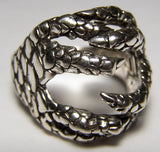 WRAP AROUND EAGLE CLAWS DELUXE BIKER RING (sold by the piece )