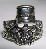 BEARDED CIVIL WAR SOLDIER BIKER RING (Sold by the piece) *
