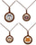 Wood Prism 3D Like Animal Necklaces On Adjustable Wax Rope Necklace WOLF, BEAR, FOX, OWL, TIGER(sold by the piece)