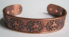 END OF TRAIL PURE COPPER SIX MAGNET BRACELET ( sold by the piece )