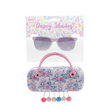 Flower Print Unicorn Dazey Shades tween wayfarer Fashion Sunglasses with Case ( sold by the piece)