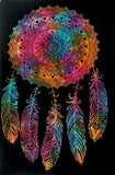 Tie Dye Dreamcatcher Multicolor Tapestry 55" x 83" ( sold by the piece)