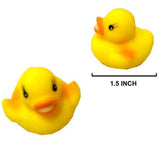 SMALL RUBBER FLOATING DUCKS (Sold by the bag 72 pcs per bag)  *- CLOSEOUT NOW ONLY 25 CENTS EA