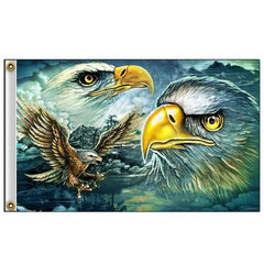 DELUXE 3 X 5 MAJESTIC EAGLE FLAG (Sold by the piece)