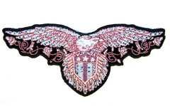 RHINESTONE EAGLE EMBROIDERED PATCH (sold by the piece)