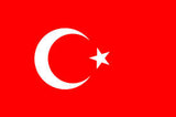 TURKEY 3' X 5' FLAG (Sold by the piece)