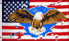 AMERICAN EAGLE 3' X 5' FLAG (Sold by the piece)