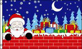 SANTA CLAUS CHRISTMAS EVE  3 X 5 FLAG ( sold by the piece )
