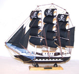 WOODEN 13 INCH PIRATE SHIP (Sold by the piece) *- CLOSEOUT $ NOW $7.50 EA