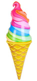 LARGE RAINBOW ICE CREAM CONE 36 INCH INFLATABLE ( sold by the piece or dozen )