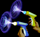 FIBER OPTIC SPINNING WINDMILL LIGHT UP PISTOL WITH SOUND ( sold by the piece or dozen)